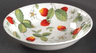 Roy Kirkham Alpine Strawberry Coupe Cereal Bowl, Fine China Dinnerware   Strawbe