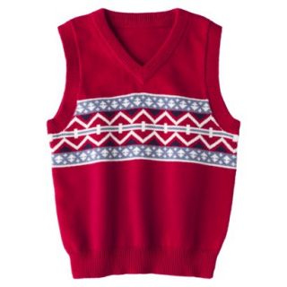 Cherokee Infant Toddler Boys Argyle Sweater Vest   Carmen Red 24 M