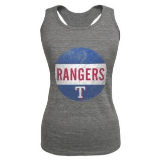 MLB Womens Texas Rangers Tank Top   Grey (XL)