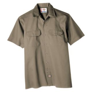 Dickies Mens Original Fit Short Sleeve Work Shirt   Khaki XXL