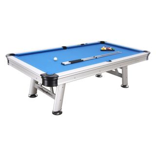 Playcraft 8 ft. Extera Outdoor Billiard Table with Playing Equipment Multicolor