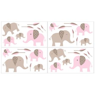 Sweet Jojo Designs Mod Elephant Wall Decals