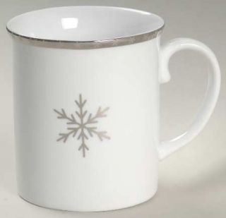 Target Arctic Solstice Snowflake Mug, Fine China Dinnerware   Silver Snowflake&V