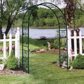 Austram Vintage 7.25 ft. Iron Arch Arbor French Ivory   101102