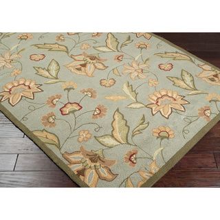 Hand hooked Tropic Collection Indoor/outdoor Floral Rug (5 X 8)