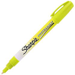 Sharpie Fine Point Fluorescent Yellow Paint Markers (pack Of 12)