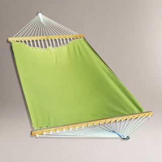 Green Stripe 2 Person 13 Fabric Hammock   World Market