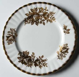 Royal Albert Golden Rose Salad Plate, Fine China Dinnerware   Montrose Shape, Go