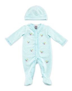 Polka Dot Sleep Suit & Hat Set, Newborn 9 Months