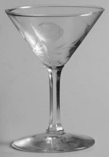 Sasaki Sas37 Liquor Cocktail   Gray Cut Rose & Leaves,Clear