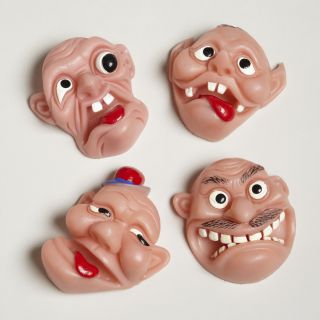 The League of Ugly Muggs Face Puppets, Set of 4   World Market