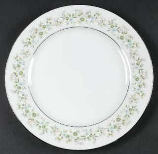 Noritake Savannah (Rim, Platinum) Salad Plate, Fine China Dinnerware   Multicolo