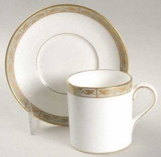 Wedgwood Marina Green Can Shape Demitasse Cup and Saucer Set, Fine China Dinnerw