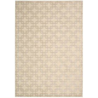 Kathy Ireland Home Hollywood Shimmer Bisque Abstract Area Rug (39 X 59)