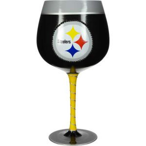 Pittsburgh Steelers Boelter Brands Art Glass Wine Glass