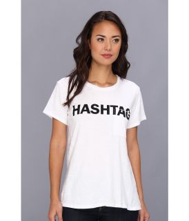Textile Elizabeth and James Hashtag Tee Womens T Shirt (White)