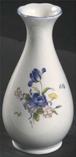 Nikko Blue Peony 5 Vase, Fine China Dinnerware   Blossomtime, Floral Center, Bl