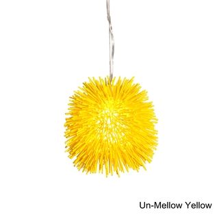Varaluz Urchin 1 light Un mellow Yellow Mini Pendant