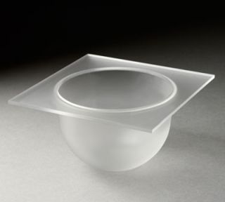 Rosseto Serving Solutions 4 Round Mod Pod Bowl Tray   Frosted Acrylic