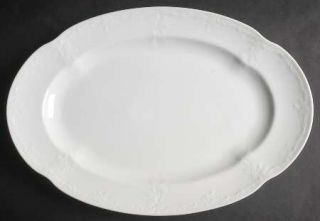 Kaiser Dubarry 14 Oval Serving Platter, Fine China Dinnerware   White, Raised F