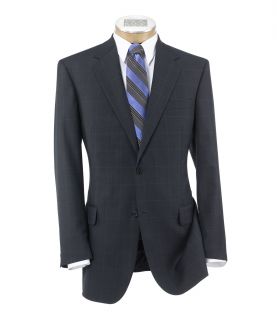 Signature 2 Button Wool Pattern Suit with Pleated Trousers JoS. A. Bank Mens Su
