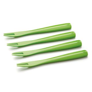 Outset Green Appetizer Forks