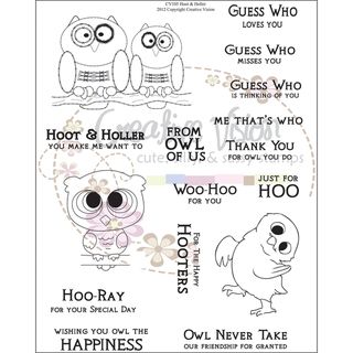 Clear Stamps 6x8 hoot And Holler