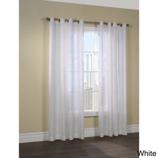 Belgium Linen Grommet Top 84 inch Curtain Panel