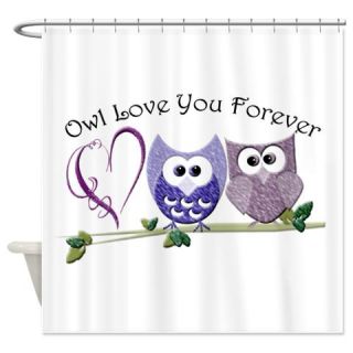  Owl Love You Forever Shower Curtain  Use code FREECART at Checkout