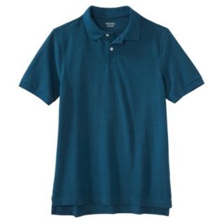 Merona Mens Short Sleeve Polo Shirt   Atlantis Turquoise S