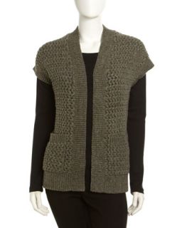 Cailey Chunky Knit Sweater, Hunter Melange