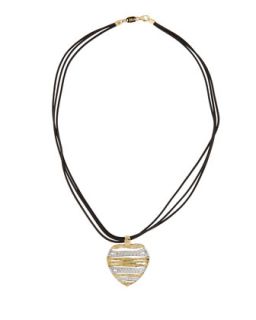 Elephantina 18k Small Diamond Flex Heart Necklace