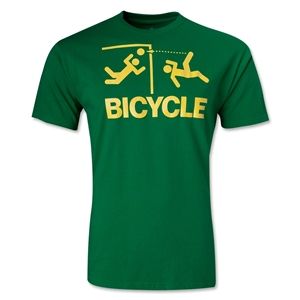 Who Are Ya Designs Who Are Ya? Bicycle Kick T Shirt (Green)