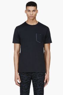 Paul Smith Jeans Black Trimmed Pocket T_shirt