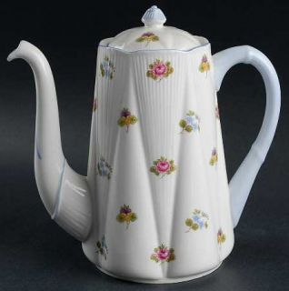 Shelley Rose, Pansy, Forget Me Not/She #13424 Coffee Pot & Lid, Fine China Dinne