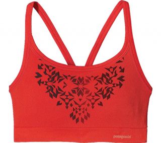 Womens Patagonia Active Mesh Bra   Ombre Stencil/Catalan Coral Athletic Apparel