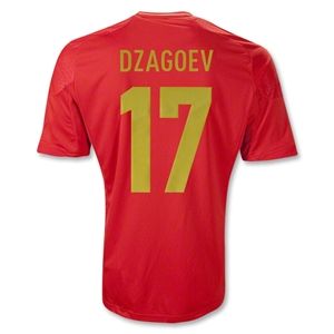 adidas Russia 2012 DZAGOEV Home Soccer Jersey