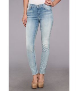 7 For All Mankind The Slim Cigarette in Sky Breeze Blue Womens Jeans (Blue)