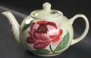 Pfaltzgraff Flower Market Teapot & Lid, Fine China Dinnerware   Multicolor Handp