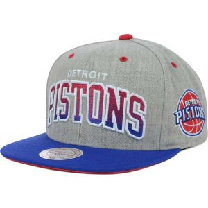 Detroit Pistons Mitchell and Ness NBA Heather Gradient Snapback Cap