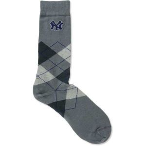 New York Yankees For Bare Feet Argyle Dress Sock