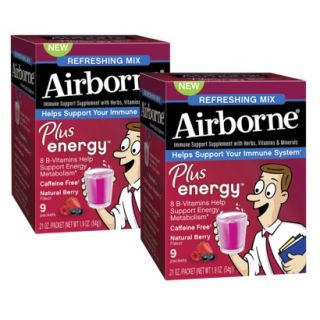 Airborne Vitamins Metabolism   Natural Berry (2 Pack)