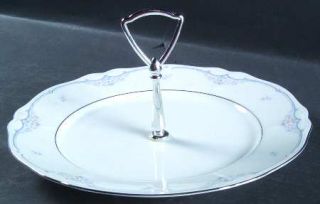 Noritake Sabetha Round Serving Plate with Handle (Dinner Plate), Fine China Dinn