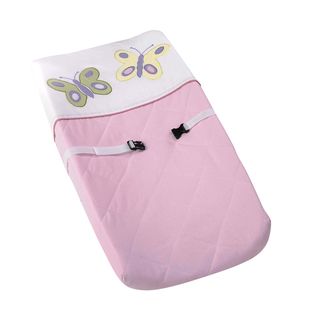 Sweet Jojo Designs Pink And Purple Butterfly Changing Pad Cover (100 percent cotton fabricsColor/Pattern Pink and purple/ButterfliesGender Girl)
