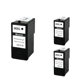 Lexmark 36xl Black Ink Cartridge (remanufactured) (pack Of 3)