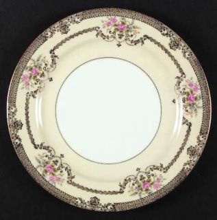 Noritake Goldfleur Dinner Plate, Fine China Dinnerware   Gold Geometric&Laurel,F