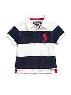 Ralph Lauren Infants Rugby Polo Shirt   Navy White
