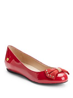Patent Leather Bow Ballet Flats