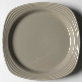 Oneida Culinaria Porcini (Grey) Square Salad Plate, Fine China Dinnerware   All