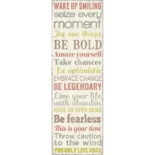 Wake Up Smiling Unframed Wall Canvas (12x24)
